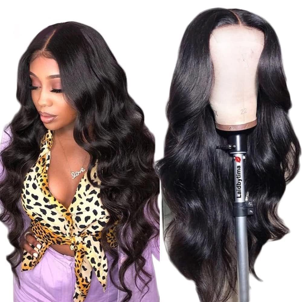 QDOMEIAI Real HD Lace Wig 13x6 Full Lace Frontal Wig 220% Density Body Wave HD Transparent Lace Front Wigs Virgin Human Hair Wigs Pre Plucked with Baby Hair 22 inch