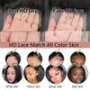 QDOMEIAI Real HD Lace Wig 13x6 Full Lace Frontal Wig 220% Density Body Wave HD Transparent Lace Front Wigs Virgin Human Hair Wigs Pre Plucked with Baby Hair 22 inch view 4