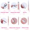 SHICEN Manicure Set, Professional Nail Clippers Kit, Pedicure Care Tools, Professional Women Grooming Kit -Premium Stainless Steel with Pink Travel Case Set 16PC Great Gift(Rose Gold) view 2