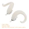Mobestech Fancy Goat Hair Clip - A Pair of White Forest Department Photography Props, Sheep Horn Cosplay Hair Pins for Halloween view 4