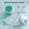AZKSUN Electric Shower Brush, Body Scrubber, Facial Brush, Exfoliate, with 5 Shower HeadsWhite view 4