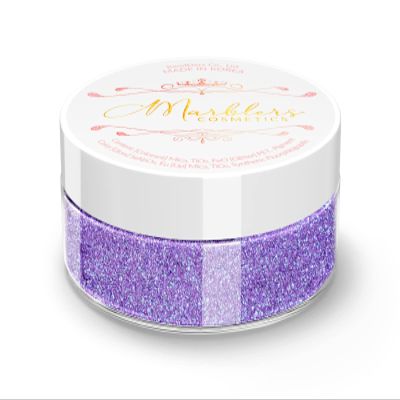 MARBLERS Chunky Natural Mica Powder [Stardust Pearl] 0.11oz (3g) | Highly Pigmented | Non-Toxic, Vegan, Cruelty-Free | Eyeshadow, Body Butter, Nail Polish, Nail Art | Party, Body, Face Makeup