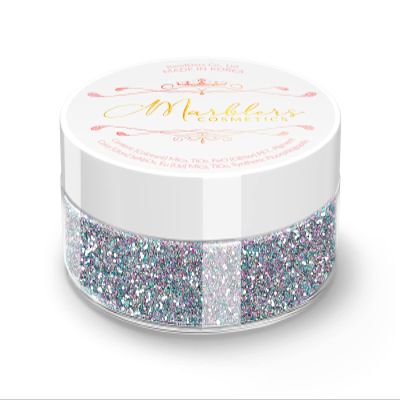 MARBLERS Holographic Face & Body Glitter [Holo Fairy Powder] 0.18oz (5g) | Chunky | Non-Toxic | Cruelty-Free | Festival, Rave & Party Makeup | Eye, Hair, Nail Polish, Eyeshadow | Nail Art | Gel Nail