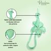 Parcelona French Twist n Clip Flower, Bow and Chain 4" Cellulose Acetate Set of 3 Metal Free Hair Barrette Clips Non Slip Fashion Durable Styling Women Hair Accessories Hair Clip for Girls, Made in France (Crystal Green) view 4