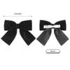 2PCS Velvet Hair Bows Black Hair Ribbon Clips 4" Big Fall Alligator Clips Hair Accessories for Women Girls Toddlers Kids Baby view 3