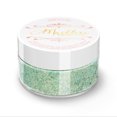 MARBLERS Chunky Natural Mica Powder [Kohi Pearl] 0.11oz (3g) | Highly Pigmented | Non-Toxic, Vegan, Cruelty-Free | Eyeshadow, Body Butter, Nail Polish, Nail Art | Party, Body, Face Makeup