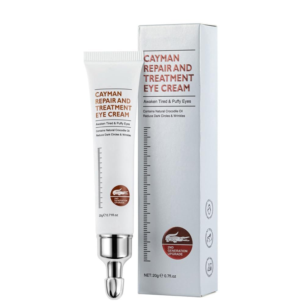 Crocodile Repair Eye Cream, Smooth Tired And Puffy Eyes, Containing Crocodile Oil Reducing Wrinkles, 20g/PC (1PC)