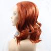 xiweiya Wig Short Auburn Cooper Red Wig Curly Synthetic Lace Front Wigs Heat Resistant Fiber Red Color Soft Nature Wave Wig with Wig Cap for Women, Drag Queen Cosplay Mera Aquaman Wig 16 Inch view 4