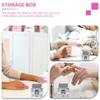 FOMIYES Nail Drill Bit Case for Nails 2 Pack Portable Manicure Tool Box Aluminum Storage Organizer Drill Bit Holder for Salon Home view 3