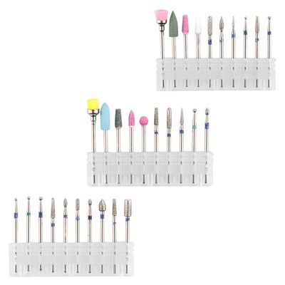 FOMIYES 3sets Nail Grinding for Nail Art and Pedicure Tungsten Carbide Polishers for Dead Skin Removal for Salon and Home Use