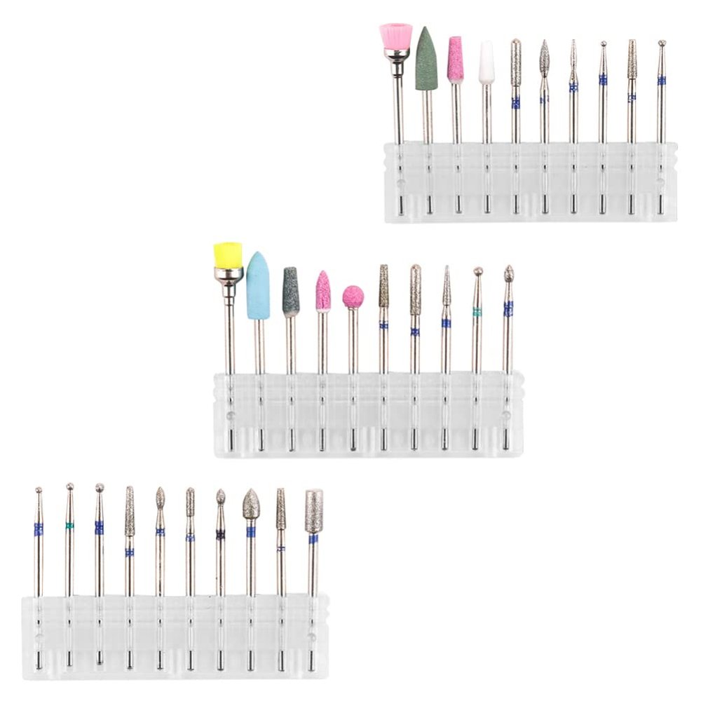 FOMIYES 3sets Nail Grinding for Nail Art and Pedicure Tungsten Carbide Polishers for Dead Skin Removal for Salon and Home Use