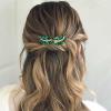 BETITETO Bridal Hair Comb Emerald Green Crystal Wedding Hair Piece Pin Accessories for Women Girls Party (Green) view 2