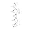 KALLORY 20pcs Spiral Bobby Pins Hair Clips for Women Girls Brides Silver Color Simple Hair Pins for Wedding Bun Hairstyle view 2