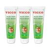 Behal International Vicco Aloe Vera Face Wash - Pack of 3 (70gm each) - Specially Packed and Exported view 1