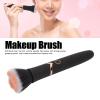 Rechargeable Electric Makeup Brush with Adjustable Massage for Powder and Blush, Soft Hair for Application, Portable Design Highlight Black view 3