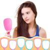 60 Pcs 7.09 x 3.14 Inch Hand Handheld Mirror with Handle Plastic Compact Travel Makeup Cosmetic Mirror Small Personal Portable Hand Held Mirror for Home Vanity Camping (Green, Pink, Blue, Purple) view 4
