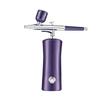 RANMO Spray Airbrush Set,Portable Facial Makeup Airbrush,Mini Airbrush Kit Handheld Spray Airbrush Set for Barber, Nail Art, Makeup, Model Painting, Deep Skin Care with 2 Capacity Cups,Purple view 1