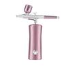 RANMO Spray Airbrush Set,Portable Facial Makeup Airbrush,Mini Airbrush Kit Handheld Spray Airbrush Set for Barber, Nail Art, Makeup, Model Painting, Deep Skin Care with 2 Capacity Cups,Pink view 1