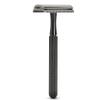 Parker 78R Double Edge Safety Razor with 5 Safety Razor Blades, Women & Mens Safety Shaving, Reusable, Plastic-Free  Graphite view 2