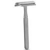 Parker 78R Double Edge Safety Razor with 5 Safety Razor Blades, Women & Mens Safety Shaving Razor, Reusable, Plastic Free  Satin Chrome view 2