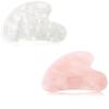 GUASHAPE Premium Gua Sha Facial Tools Bundle, White Quartz + Rose Quartz view 1