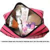 2 Cosmetic Bag Women Makeup Pouch Travel Toiletry Stripe Organizer Storage Girls Makeup Bag Large Beauty Cosmetic Case Toiletry Bag Girls Handbag Purses Organizer Travel Carry on 2 Pack view 3