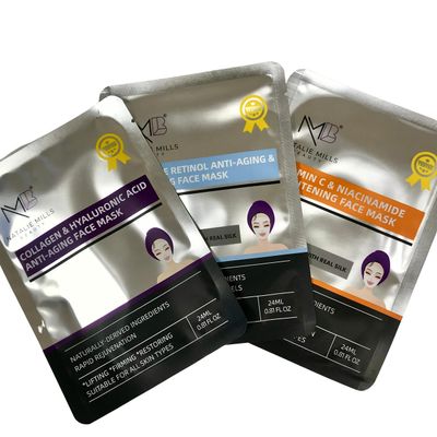 Supreme Retinol, Collagen & Vitamin C Anti-Aging SILK Face Mask Pack - 3pcs
