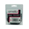 200, Jumbo Size, Brown Color, US Made Rubber Hair Bands for Pony Tails and Braids In A Clamshell view 2
