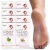 SpaLife Moisturizing Hand Gloves & Foot Mask Socks | Korean Skincare Set for Dry Cracked Hands & Dry Cracked Feet Callus Remover Alternative | Self Care Gifts for Women | 4 Hand, 4 Foot view 1