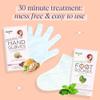 SpaLife Moisturizing Hand Gloves & Foot Mask Socks | Korean Skincare Set for Dry Cracked Hands & Dry Cracked Feet Callus Remover Alternative | Self Care Gifts for Women | 4 Hand, 4 Foot view 4