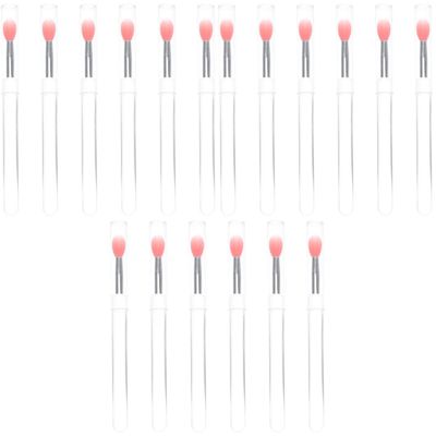 FRCOLOR 18pcs Silicone Lipstick and Eye Shadow Applicator Cover Versatile Makeup Brushes for Lip Color Gloss and Eye Makeup Application for Enthusiasts and Beginners