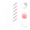 FRCOLOR 18pcs Silicone Lipstick and Eye Shadow Applicator Cover Versatile Makeup Brushes for Lip Color Gloss and Eye Makeup Application for Enthusiasts and Beginners view 3