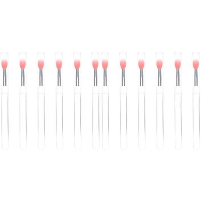 FRCOLOR 12pcs Portable Silicone Lip and Eye Makeup Applicators Lip Brush Mask and Eyeshadow Applicator for Precise Application and Easy Carrying