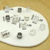 100 PCS Silver Hair Jewelry for Braids Loc Jewelry for Hair Accessories Hair Cuffs for Braids Dreadlock Beads for Women view 2
