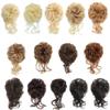 2PCS Messy Bun Hair Piece, QIAORUIXIN Super Long Tousled Updo Hair Bun Extensions Wavy Wrap Ponytail Hairpieces Scrunchies with Elastic Band for Women Girls Nature Black view 2