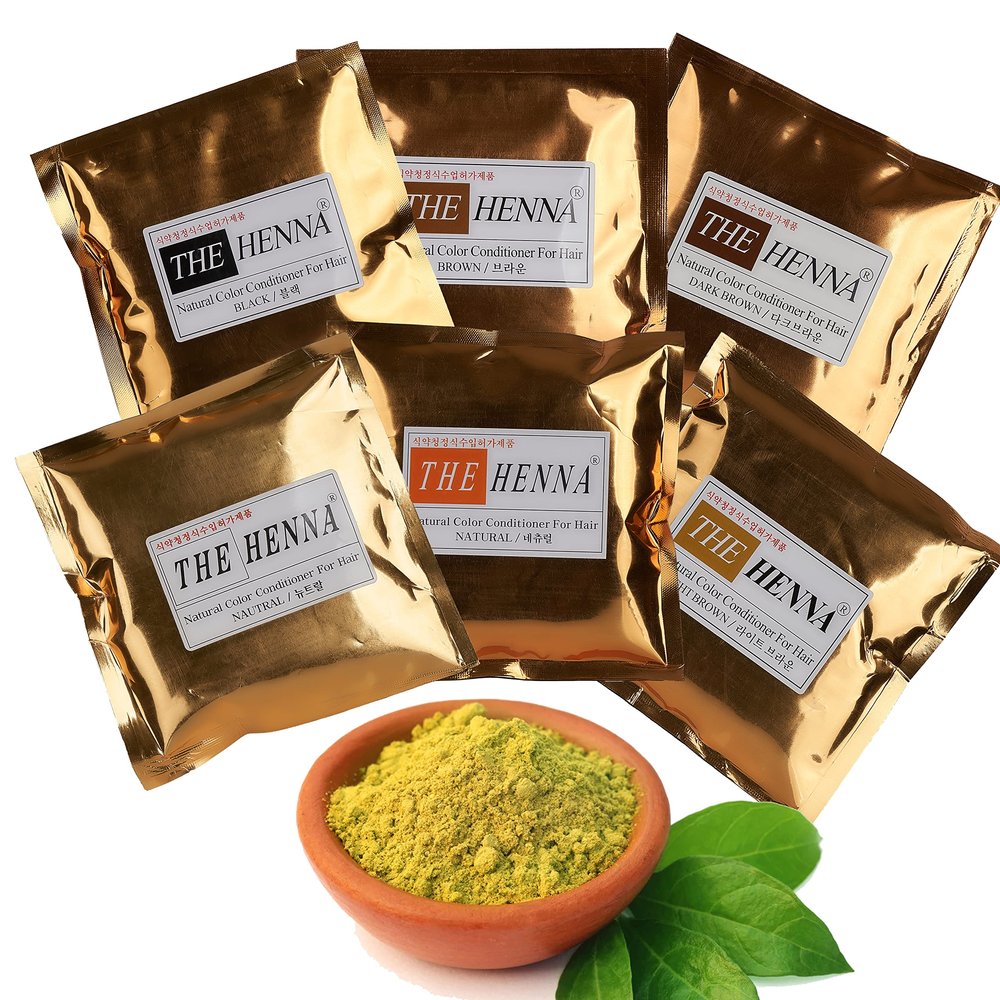 The Henna Natural Herbal Hair Dye 35 oz 100g Make Your Hair Thick And Healthy (Brown), 3.50 Ounce (Pack of 1)