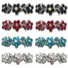 JCGY Set of 8 Hair Barrettes Small French Clip Barrettes Sparkly Crystals, 2 ea jetRedAquaCry -1338-jet224 view 1