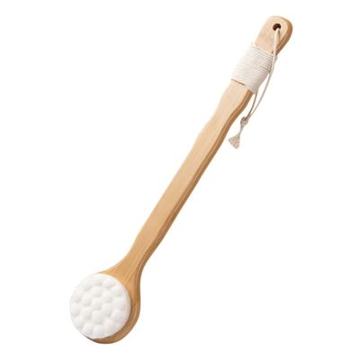 Zerodeko Shower Body Brush Handle for Exfoliating and Gentle Massage Back Scrubber for Daily Bathing and Fibers for Skin Types