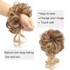 2PCS Messy Bun Hair Piece, QIAORUIXIN Super Long Tousled Updo Hair Bun Extensions Wavy Wrap Ponytail Hairpieces Scrunchies with Elastic Band for Women Girls 12H24 view 4
