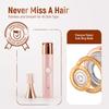SUPRENT Facial Hair Remover for Women Face- USB-C Rechargeable Electric Facial Hair Removal- IPX7 Waterproof Wet/Dry- 2 in 1 Eyebrow Razor & face Trimmer for Peach Fuzz, Lips, Chin (Pink) view 2