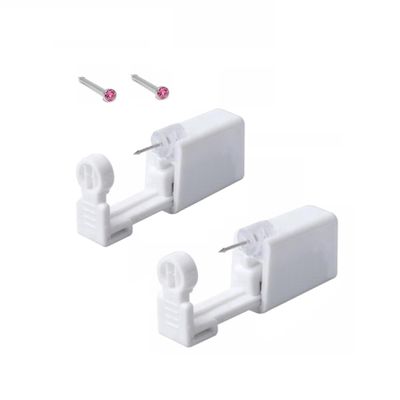 DAMAJI Nose Piercing Kit 2 Pack Self Piercing Gun with Nose Stud, Pink
