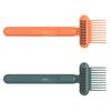 Mobestech 2pcs Comb Cleaning Brush Comb Cleaner Cleaning Tools Remove Embedded Tool Makeup Brush Cleaners Polymer Clay Charms for Nails Simple Artifact Pp view 1