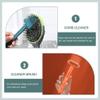 Mobestech 2pcs Comb Cleaning Brush Comb Cleaner Cleaning Tools Remove Embedded Tool Makeup Brush Cleaners Polymer Clay Charms for Nails Simple Artifact Pp view 2
