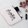 G2TUP American Sign Language Gift Love Sign Language Makeup Bag ASL Cosmetic Bag ASL Teacher Thank You Gift Deaf Community Gift Zipper Travel Bag (Love Sign Language White Bag) view 4