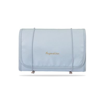 4-in-1 Hanging Cosmetic Bag, Foldable Compact Cosmetic Bag, Roll Up Removable Dividers Makeup Bags with 4 Detachable Compartments for Daily, Travel, and Business Trips, Indoor, Outdoor, Blue