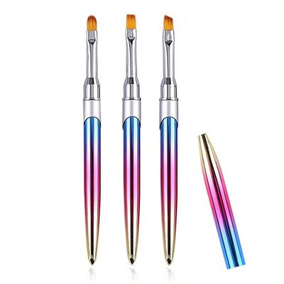3pcs Acrylic Nail Brush Set For Application,Nail Extension,Nail Brushes for Acrylic Powder, Gel Polish, Extension Gel, 3D Carving & Detailing Design for Beginner & Professional