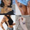 Tazimi Semi Permanent Temporary Tattoos for Women Girls - Large Long Lasting Temporary Butterfly Flower Lion Swallow Tattoos,Lasts 1-2 Weeks Waterproof Realistic Fake Tattoos view 3