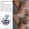 Tazimi Semi Permanent Temporary Tattoos for Women Girls - Large Long Lasting Temporary Butterfly Flower Lion Swallow Tattoos,Lasts 1-2 Weeks Waterproof Realistic Fake Tattoos view 4