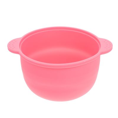 FRCOLOR Silicone Wax Warmer Liner, Replacement Waxing Pot For Wax Machine Kit, Non-Stick Wax Melt Liner Reuse Waxing Bowl Single Bowl Pink For Hair Remover Machine Home Waxing