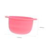 FRCOLOR Silicone Wax Warmer Liner, Replacement Waxing Pot For Wax Machine Kit, Non-Stick Wax Melt Liner Reuse Waxing Bowl Single Bowl Pink For Hair Remover Machine Home Waxing view 2